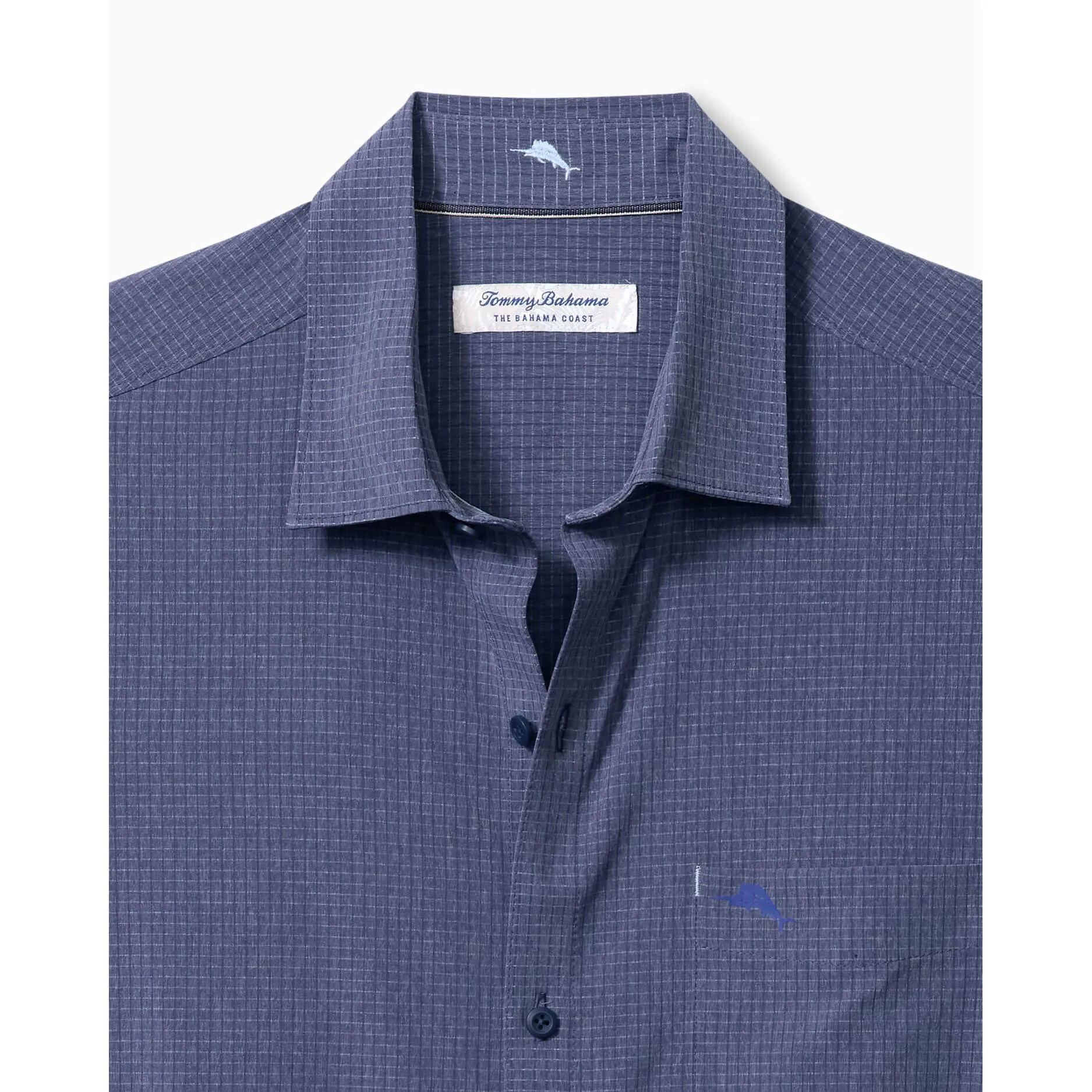 Tommy Bahama Men's IslandZone Bahama Coast Venice Vines Camp Shirt - Dark Bluestone Mens Tommy Bahama