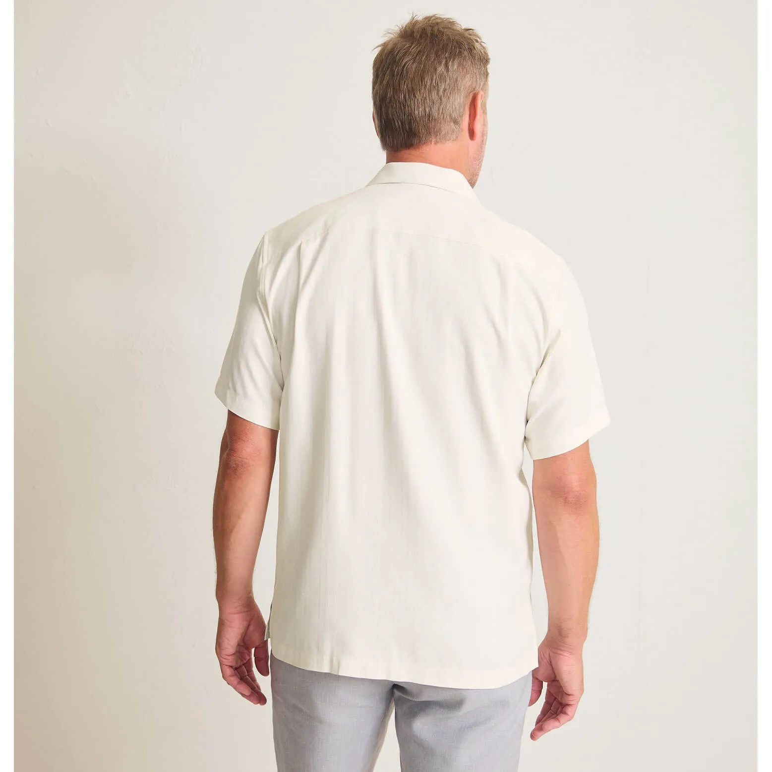 Tommy Bahama Men's Maui Border Silk Camp Shirt - Continental Mens Tommy Bahama