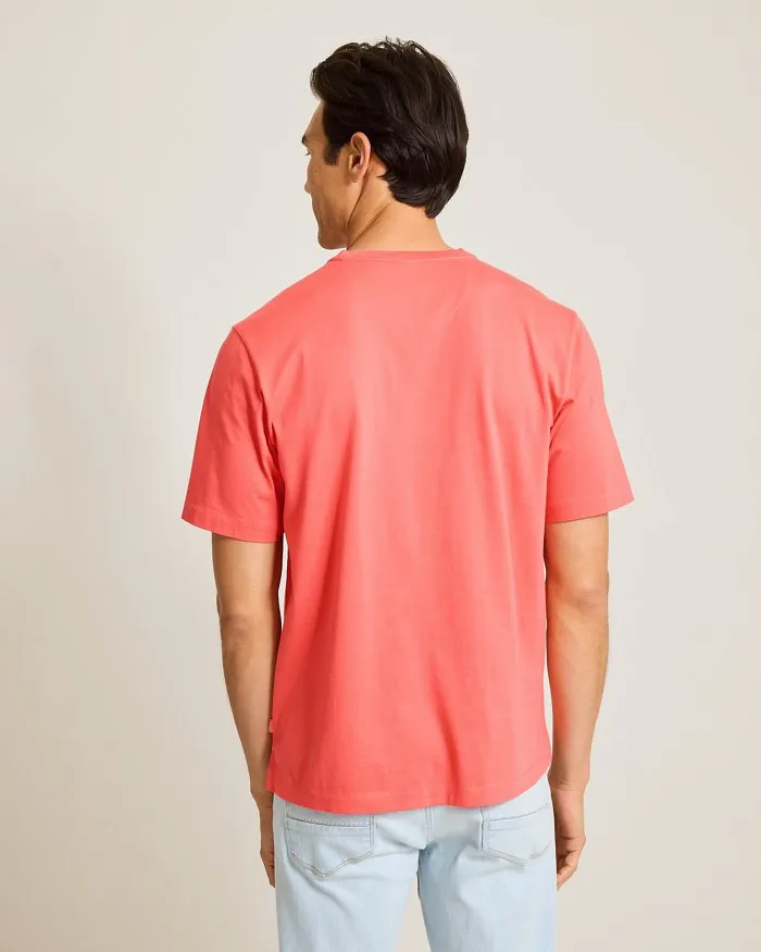 Tommy Bahama Men's New Bali Skyline V-Neck T-Shirt - Dubarry Coral Mens Tommy Bahama