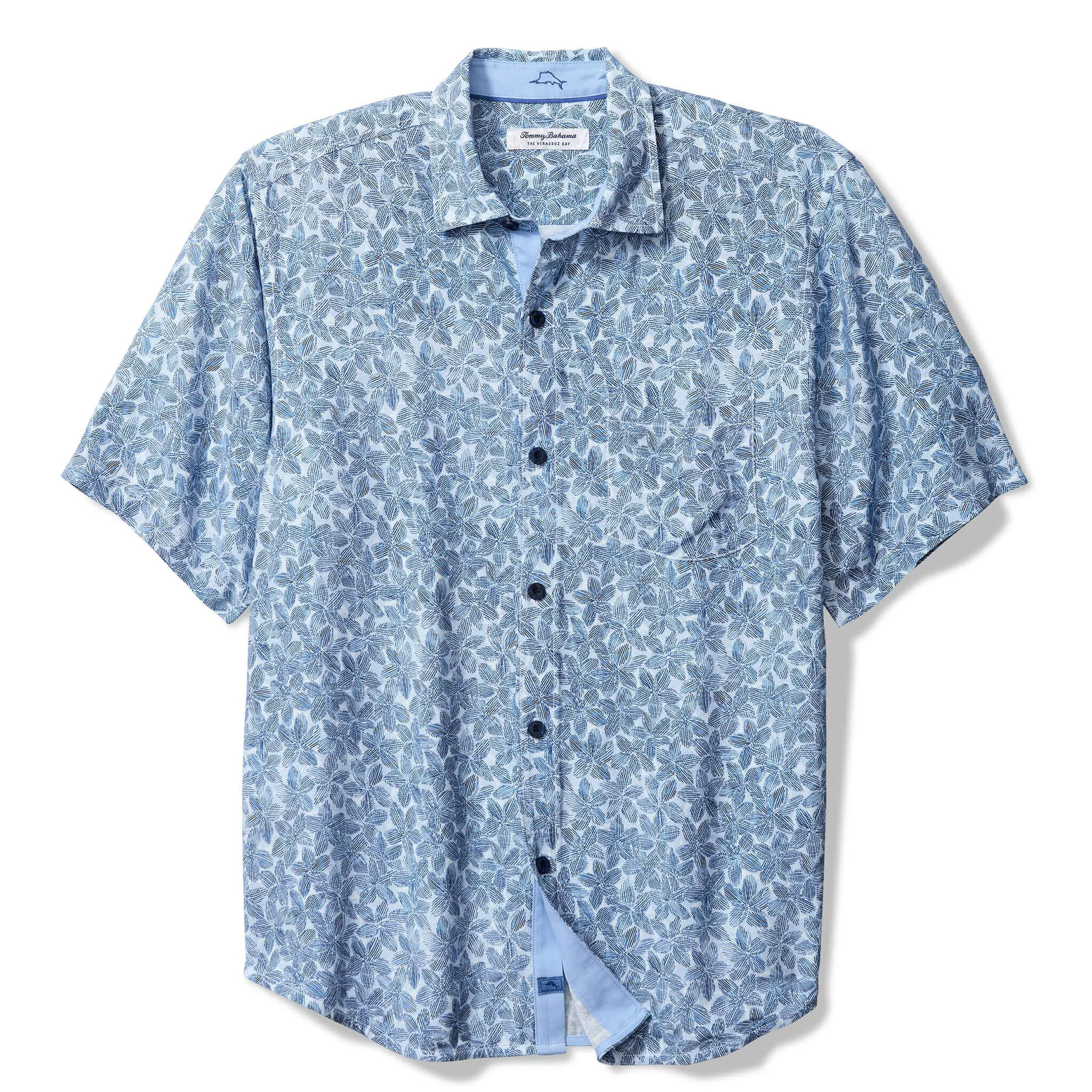 Tommy Bahama Men's Veracruz Cay Sand Dollar Camp Shirt - Cloud Nine Blue Tommy Bahama Clothing
