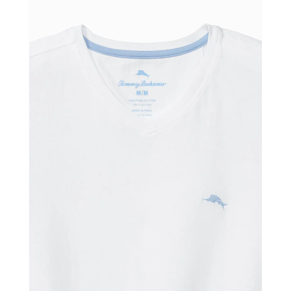 Tommy Bahama New Bali Skyline V-Neck T-Shirt - White Mens Tommy Bahama