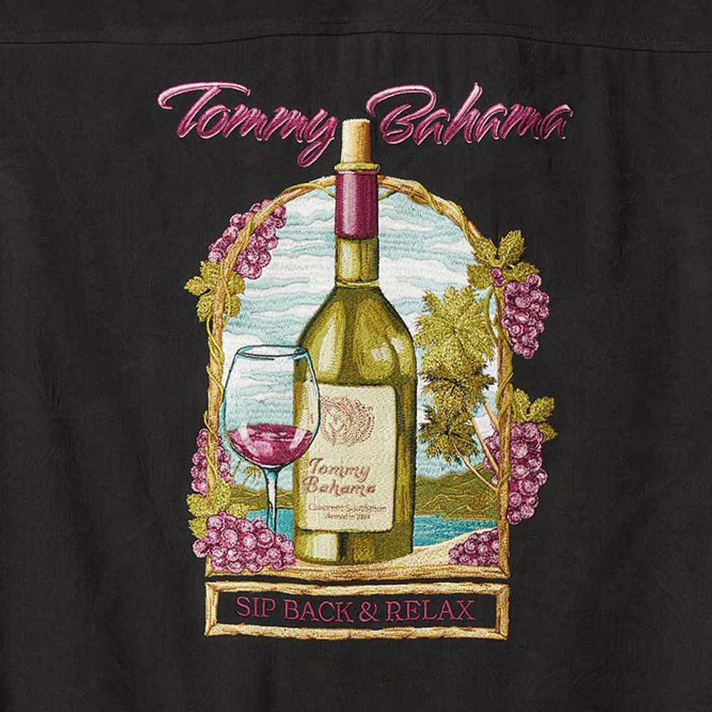 Tommy Bahama Sip Back And Relax Camp Shirt - Black Mens Tommy Bahama