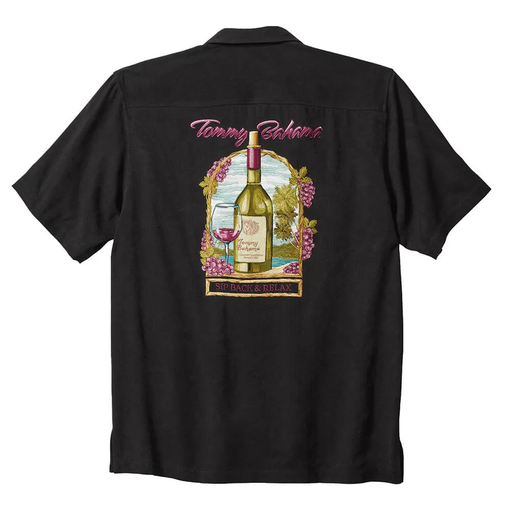 Tommy Bahama Sip Back And Relax Camp Shirt - Black Mens Tommy Bahama
