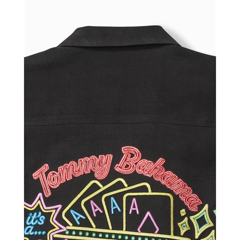 Tommy Bahama Vegas State Of Mind Camp Shirt - Black Tommy Bahama Clothing