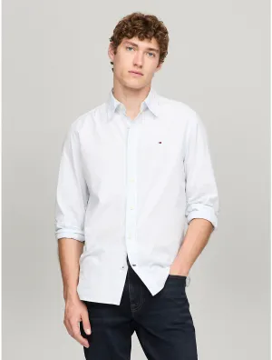 Tommy Hilfiger Men's Stripe Stretch Regular Fit Poplin Shirt Tommy Hilfiger Clothing