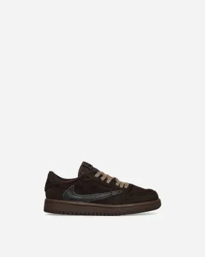 Travis Scott Air Jordan 1 Low (PS) Sneakers Velvet Brown / Dark Mocha