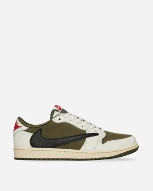 Travis Scott Air Jordan 1 Low Sneakers Medium Olive