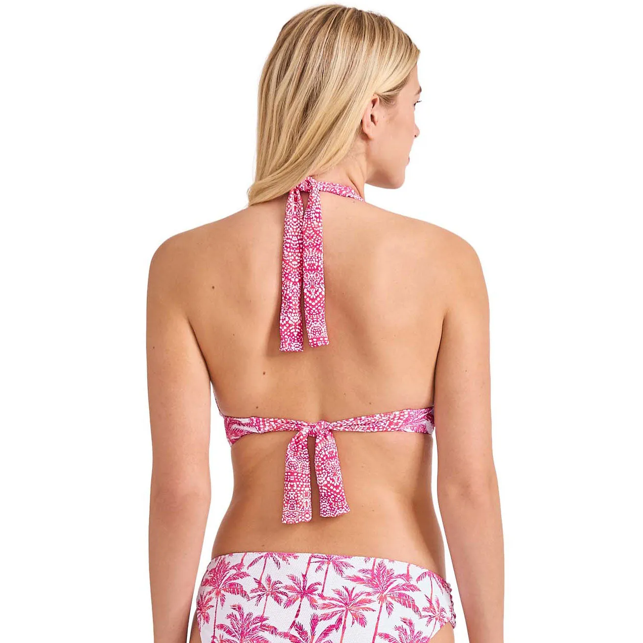 Womens Tommy Bahama Swimwear Tommy Bahama Island Cays Point Reversible Halter Top - Pink Maui