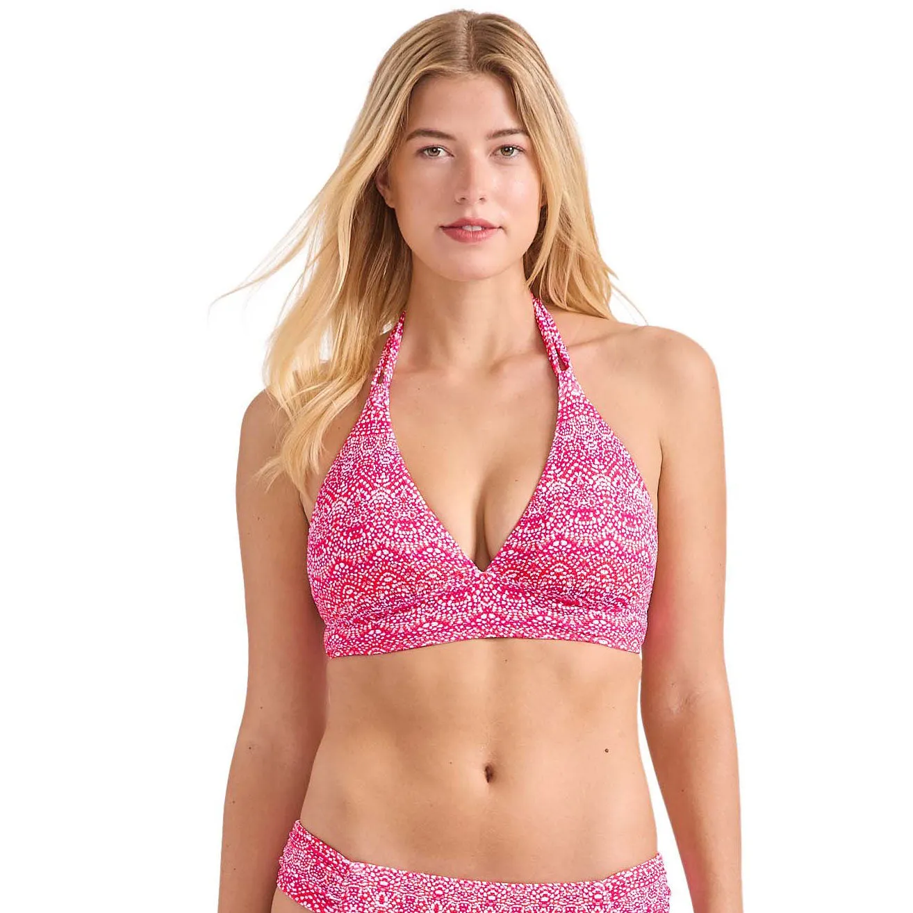 Womens Tommy Bahama Swimwear Tommy Bahama Island Cays Point Reversible Halter Top - Pink Maui