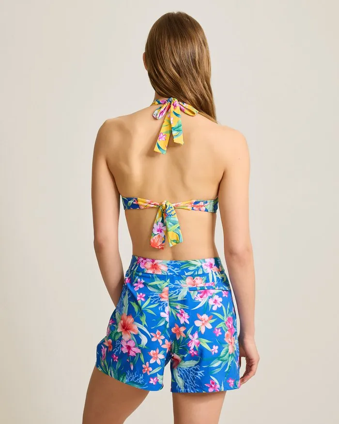 Womens Tommy Bahama Swimwear Tommy Bahama Isola Vita Reversible Halter  Top - Palace Blue